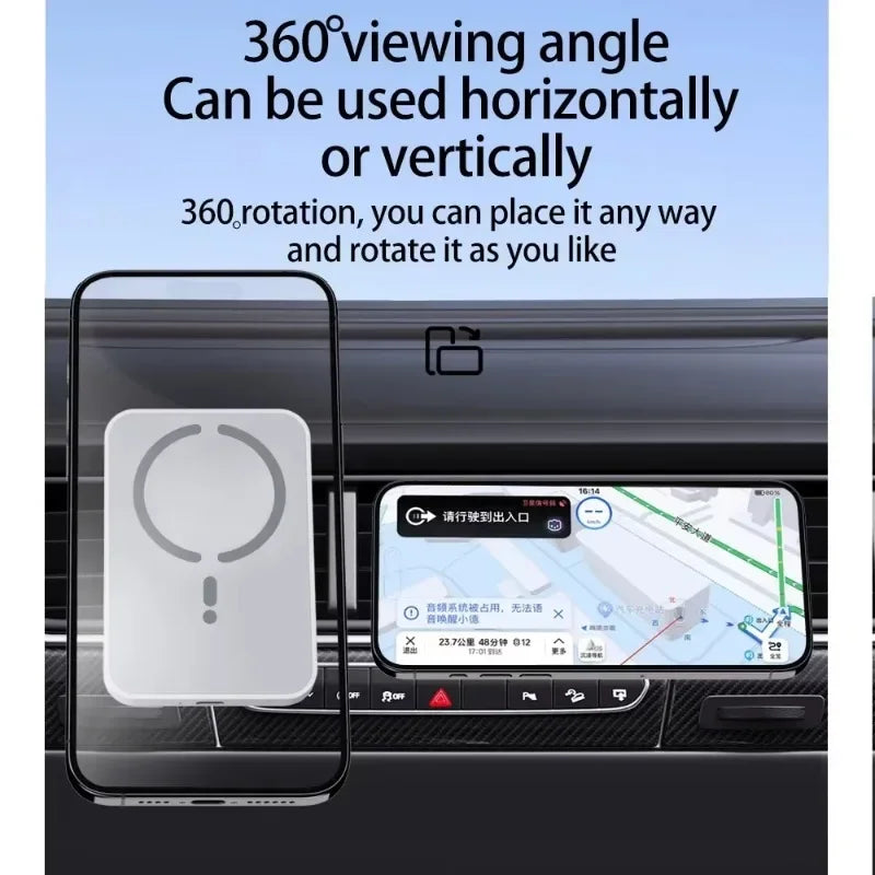 Support Voiture MagSafe 30W – Charge Rapide iPhone
