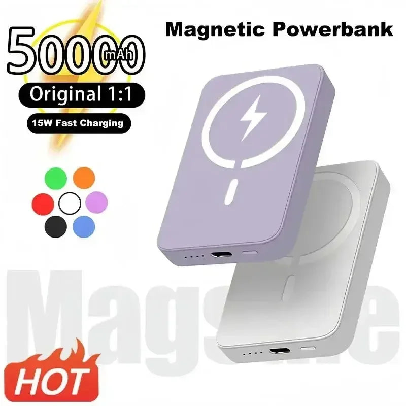 Batterie Externe Magnétique 10 000 mAh – Recharge Sans Fil 20W | Compatible MagSafe iPhone